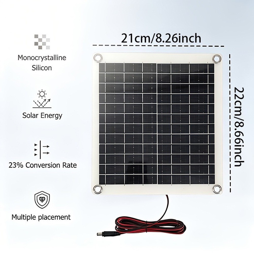 Sustainable Living Environment - Panneau solaire compact 12W avec contrôleur
